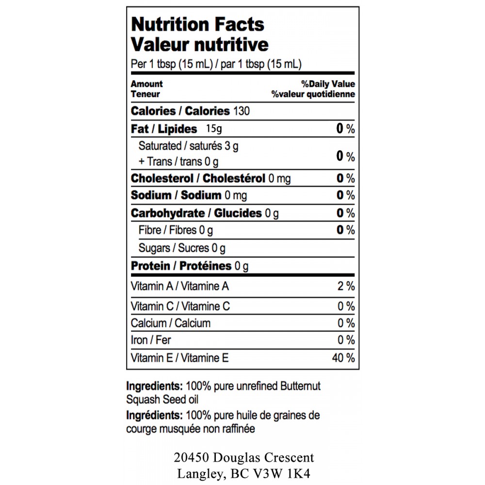 Roasted Butternut Squash Seed Oil